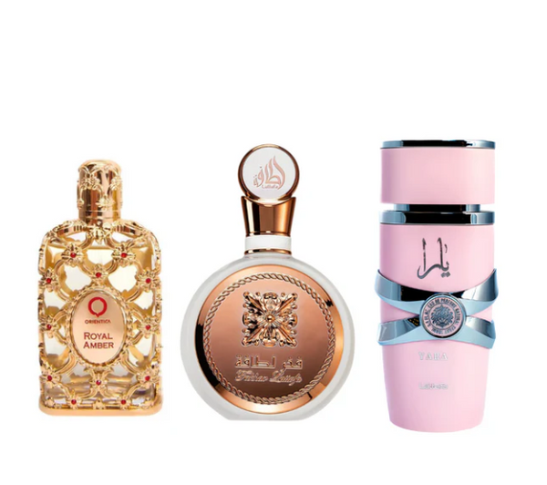 Promoção Pague 1 Leve 3 - Lattafa Yara, Fakhar e Royal Amber - 100ml cada- Oferta Relâmpago⚡