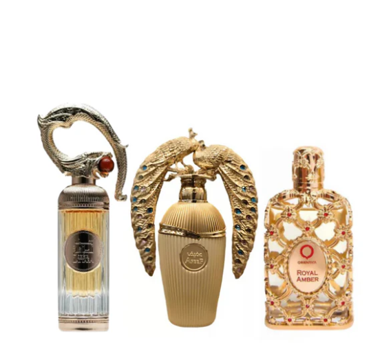 Promoção Pague 1 Leve 3 - Lattafa Afeef, Sehr Lattafa e Royal Amber - 100ml cada - OFERTA RELÂMPAGO⚡